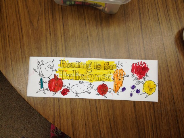 Dining hat colored by Sophie