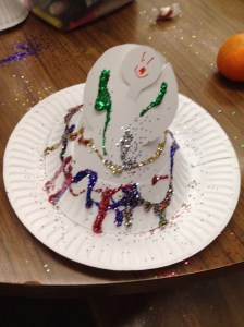 Paper plate angel by Sophia
