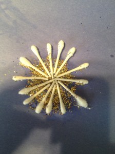 Q-Tip snowflake by Lily