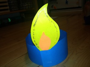 Hanukkah Flame Hat